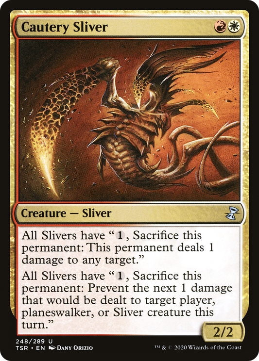 Cautery Sliver (TSR-248) - Time Spiral Remastered Foil - Premium MTG Single from Wizards of the Coast - Just $0.58! Shop now at Game Crave Tournament Store