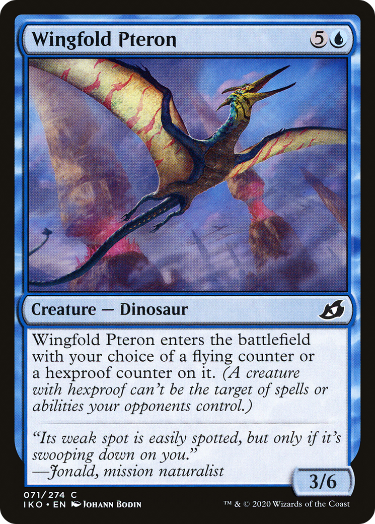Wingfold Pteron (IKO-071) - Ikoria: Lair of Behemoths Foil - Premium MTG Single from Wizards of the Coast - Just $0.08! Shop now at Game Crave Tournament Store