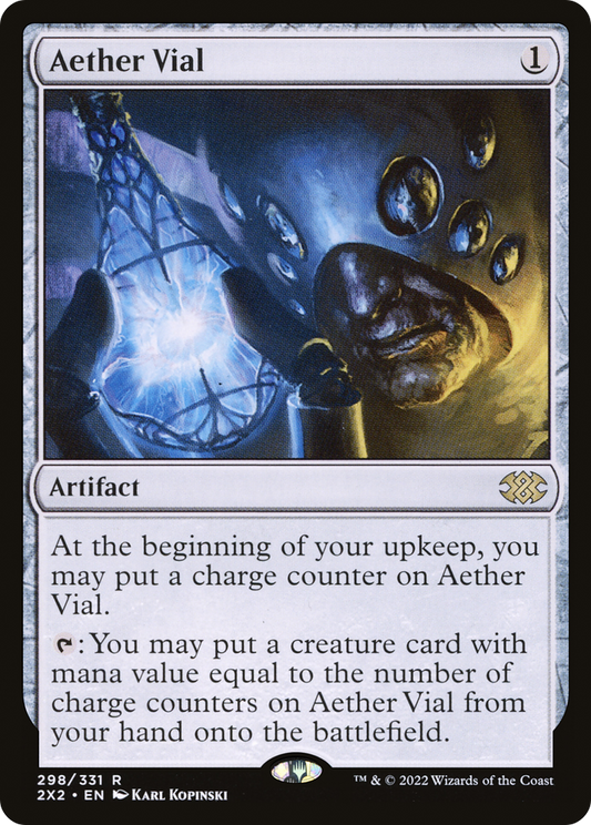 Aether Vial (2X2-298) - Double Masters 2022 - Premium MTG Single from Wizards of the Coast - Just $1.04! Shop now at Game Crave Tournament Store