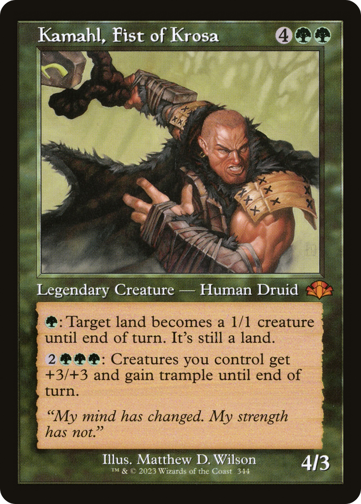 Kamahl, Fist of Krosa (DMR-344) - Dominaria Remastered - Premium MTG Single from Wizards of the Coast - Just $0.43! Shop now at Game Crave Tournament Store