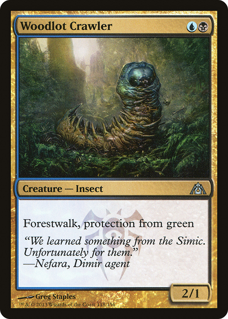Woodlot Crawler (DGM-118) - Dragon's Maze Foil - Premium MTG Single from Wizards of the Coast - Just $0.08! Shop now at Game Crave Tournament Store