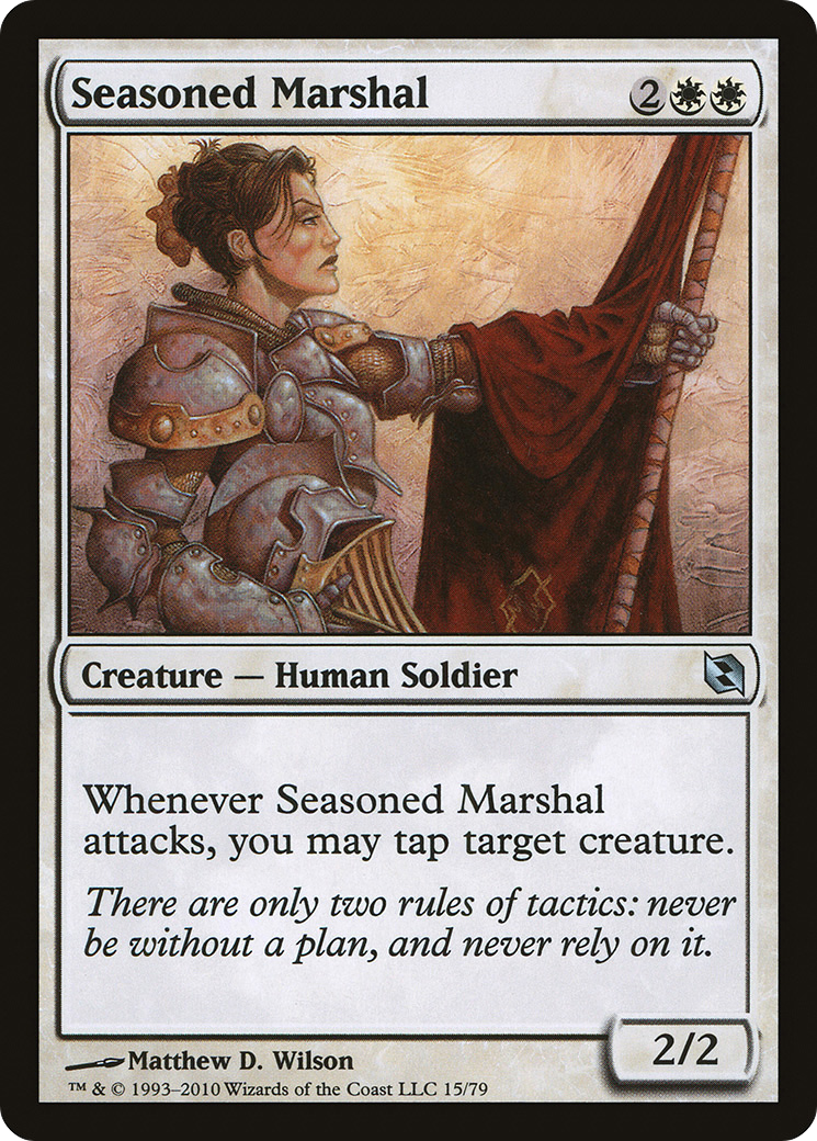 Seasoned Marshal (DDF-015) - Duel Decks: Elspeth vs. Tezzeret - Premium MTG Single from Wizards of the Coast - Just $0.08! Shop now at Game Crave Tournament Store