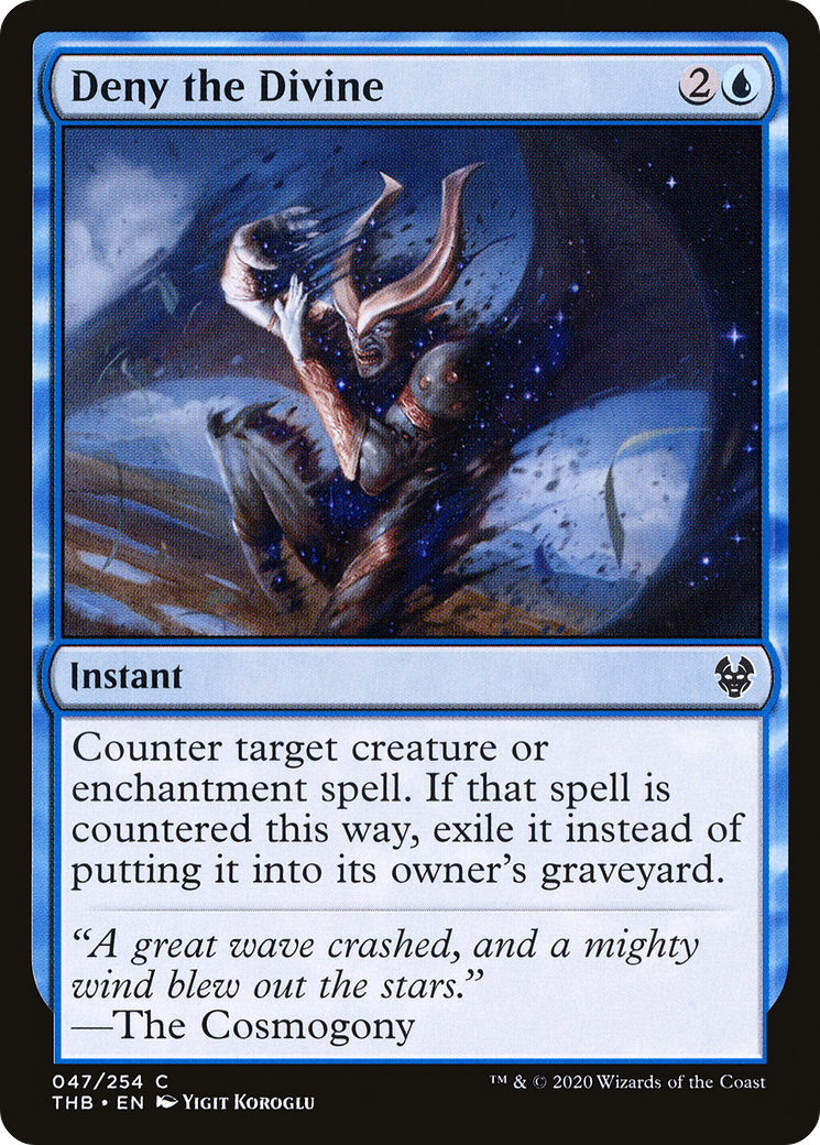 Deny the Divine (THB-047) - Theros Beyond Death - Premium MTG Single from Wizards of the Coast - Just $0.08! Shop now at Game Crave Tournament Store