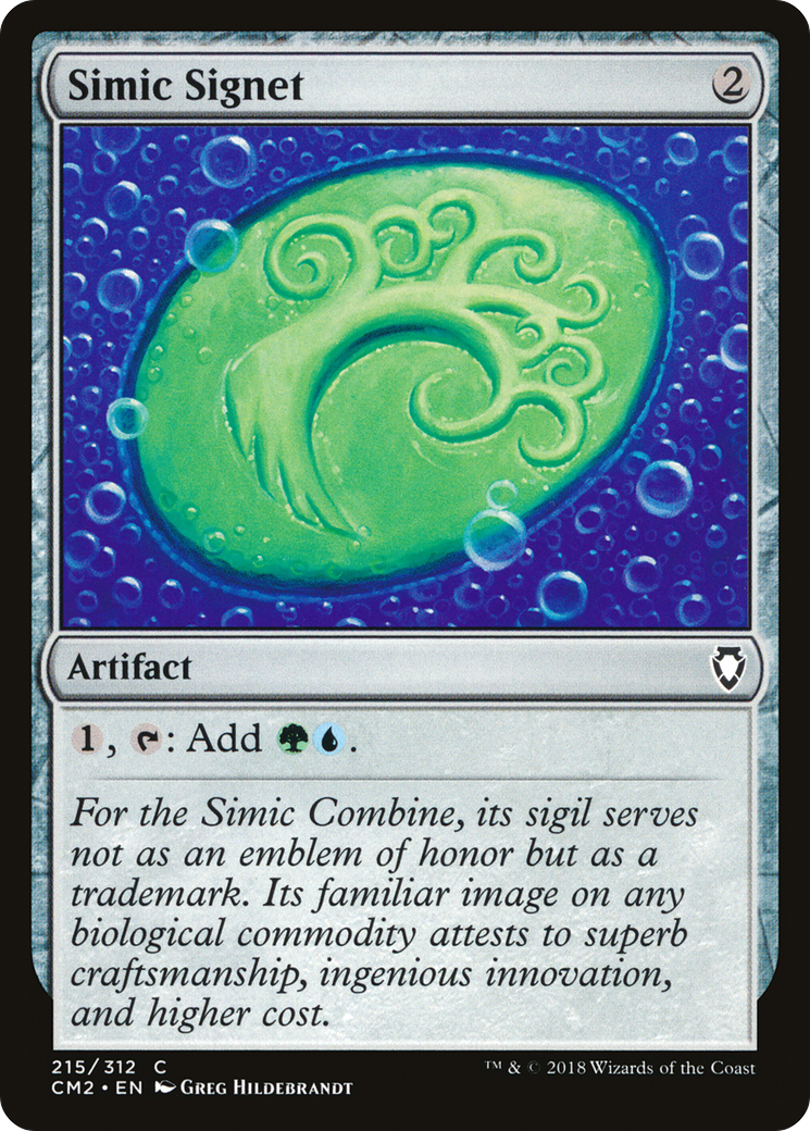 Simic Signet (CM2-215) - Commander Anthology Volume II - Premium MTG Single from Wizards of the Coast - Just $0.10! Shop now at Game Crave Tournament Store