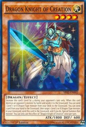 Dragon Knight of Creation (SR02-EN002) - Structure Deck: Rise of the True Dragons 1st Edition - Premium Yugioh Single from Konami - Just $0.25! Shop now at Game Crave Tournament Store