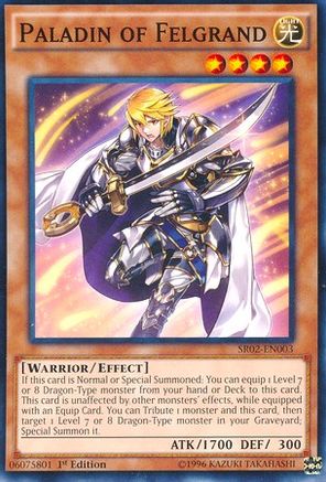 Paladin of Felgrand (SR02-EN003) - Structure Deck: Rise of the True Dragons 1st Edition - Premium Yugioh Single from Konami - Just $0.08! Shop now at Game Crave Tournament Store