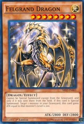 Felgrand Dragon (SR02-EN005) - Structure Deck: Rise of the True Dragons 1st Edition - Premium Yugioh Single from Konami - Just $0.08! Shop now at Game Crave Tournament Store