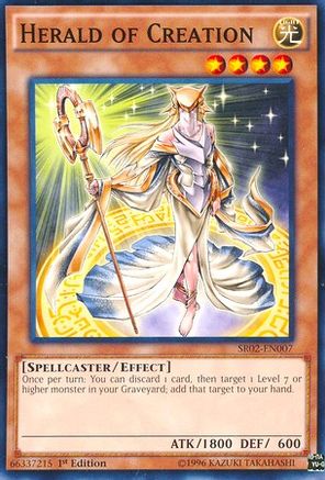 Herald of Creation (SR02-EN007) - Structure Deck: Rise of the True Dragons 1st Edition - Premium Yugioh Single from Konami - Just $0.25! Shop now at Game Crave Tournament Store