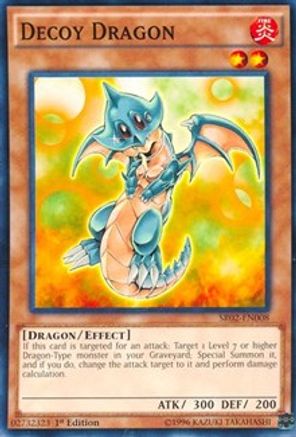 Decoy Dragon (SR02-EN008) - Structure Deck: Rise of the True Dragons 1st Edition - Premium Yugioh Single from Konami - Just $0.25! Shop now at Game Crave Tournament Store