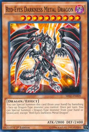 Red-Eyes Darkness Metal Dragon (SR02-EN009) - Structure Deck: Rise of the True Dragons 1st Edition - Premium Yugioh Single from Konami - Just $0.37! Shop now at Game Crave Tournament Store