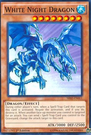 White Night Dragon (SR02-EN011) - Structure Deck: Rise of the True Dragons 1st Edition - Premium Yugioh Single from Konami - Just $0.08! Shop now at Game Crave Tournament Store