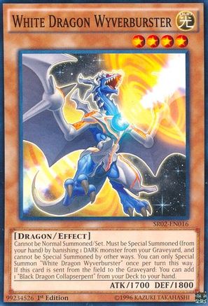 White Dragon Wyverburster (SR02-EN016) - Structure Deck: Rise of the True Dragons 1st Edition - Premium Yugioh Single from Konami - Just $0.23! Shop now at Game Crave Tournament Store