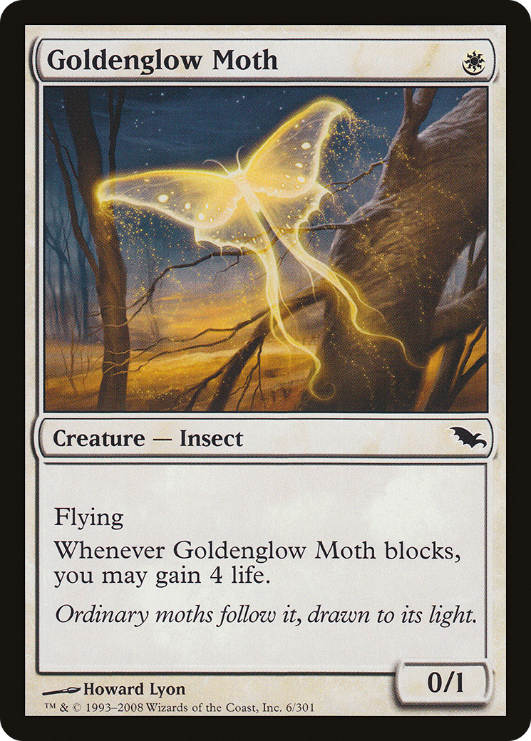 Goldenglow Moth (SHM-006) - Shadowmoor - Premium MTG Single from Wizards of the Coast - Just $0.08! Shop now at Game Crave Tournament Store