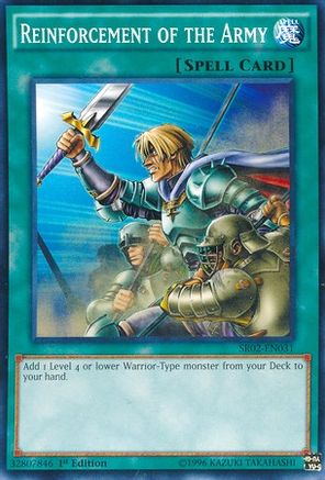 Reinforcement of the Army (SR02-EN031) - Structure Deck: Rise of the True Dragons 1st Edition - Premium Yugioh Single from Konami - Just $0.24! Shop now at Game Crave Tournament Store