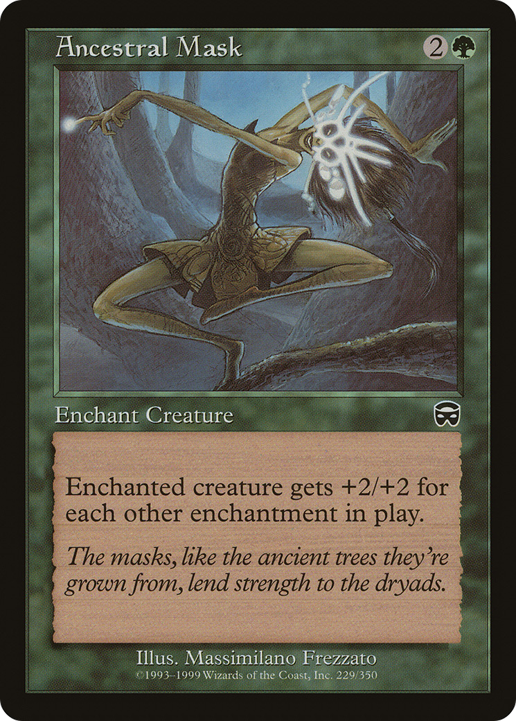 Ancestral Mask (MMQ-229) - Mercadian Masques - Premium MTG Single from Wizards of the Coast - Just $0.88! Shop now at Game Crave Tournament Store