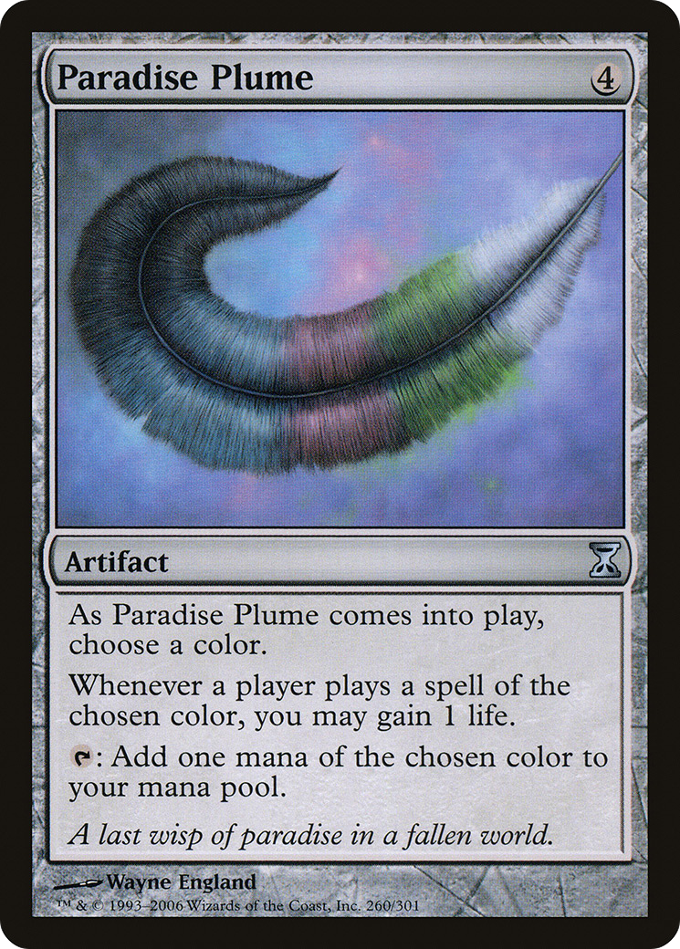 Paradise Plume (TSP-260) - Time Spiral Foil - Premium MTG Single from Wizards of the Coast - Just $0.95! Shop now at Game Crave Tournament Store
