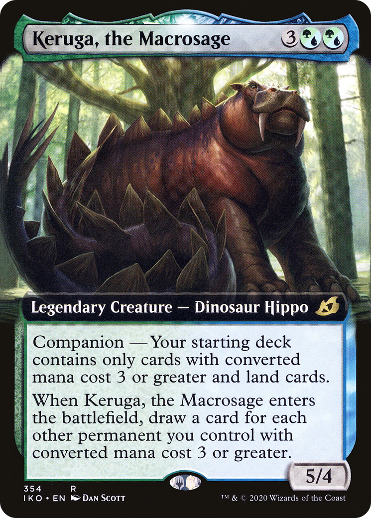 Keruga, the Macrosage (IKO-354) - Ikoria: Lair of Behemoths: (companion, Extended Art) Foil - Premium MTG Single from Wizards of the Coast - Just $0.19! Shop now at Game Crave Tournament Store