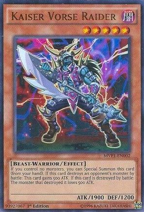 Kaiser Vorse Raider (MVP1-EN002) - The Dark Side of Dimensions Movie Pack Unlimited - Premium Yugioh Single from Konami - Just $0.25! Shop now at Game Crave Tournament Store