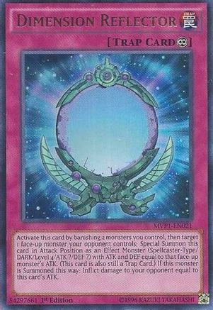 Dimension Reflector (MVP1-EN021) - The Dark Side of Dimensions Movie Pack 1st Edition - Premium Yugioh Single from Konami - Just $0.26! Shop now at Game Crave Tournament Store