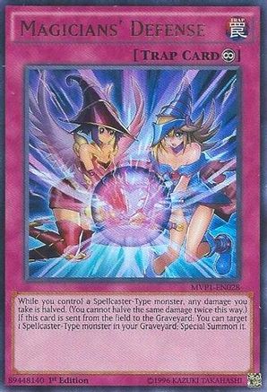 Magicians' Defense (MVP1-EN028) - The Dark Side of Dimensions Movie Pack Unlimited - Premium Yugioh Single from Konami - Just $0.78! Shop now at Game Crave Tournament Store