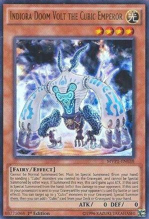 Indiora Doom Volt the Cubic Emperor (MVP1-EN038) - The Dark Side of Dimensions Movie Pack 1st Edition - Premium Yugioh Single from Konami - Just $0.25! Shop now at Game Crave Tournament Store