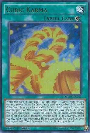 Cubic Karma (MVP1-EN041) - The Dark Side of Dimensions Movie Pack 1st Edition - Premium Yugioh Single from Konami - Just $0.45! Shop now at Game Crave Tournament Store