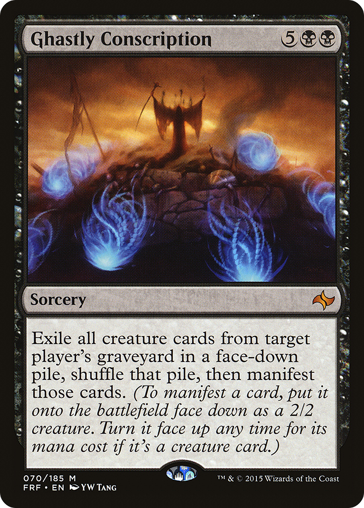 Ghastly Conscription (FRF-070) - Fate Reforged - Premium MTG Single from Wizards of the Coast - Just $0.08! Shop now at Game Crave Tournament Store