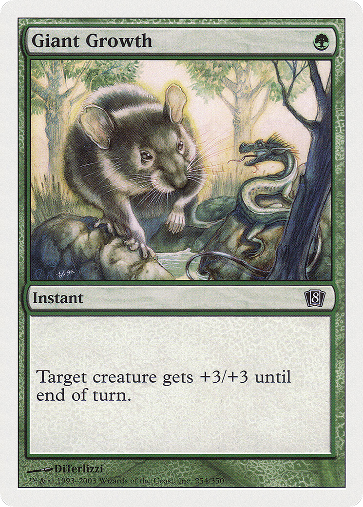 Giant Growth (8ED-254) - Eighth Edition - Premium MTG Single from Wizards of the Coast - Just $0.25! Shop now at Game Crave Tournament Store