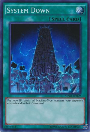 System Down (OP02-EN009) - OTS Tournament Pack 2 Unlimited - Premium Yugioh Single from Konami - Just $4.82! Shop now at Game Crave Tournament Store