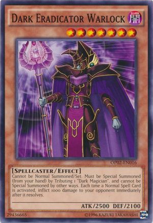 Dark Eradicator Warlock (OP02-EN016) - OTS Tournament Pack 2 Unlimited - Premium Yugioh Single from Konami - Just $1! Shop now at Game Crave Tournament Store