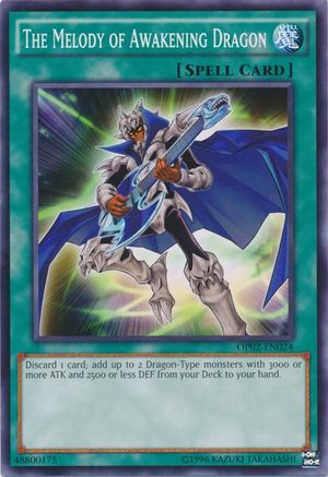 The Melody of Awakening Dragon (OP02-EN024) - OTS Tournament Pack 2 Unlimited - Premium Yugioh Single from Konami - Just $0.35! Shop now at Game Crave Tournament Store