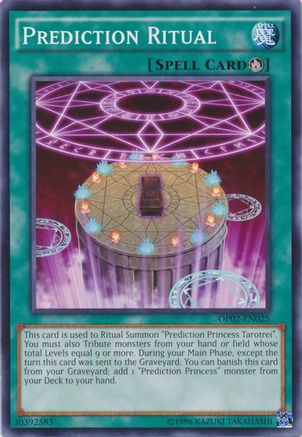 Prediction Ritual (OP02-EN025) - OTS Tournament Pack 2 Unlimited - Premium Yugioh Single from Konami - Just $0.25! Shop now at Game Crave Tournament Store