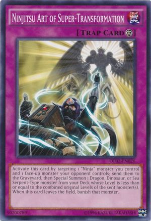 Ninjitsu Art of Super-Transformation (OP02-EN026) - OTS Tournament Pack 2 Unlimited - Premium Yugioh Single from Konami - Just $0.25! Shop now at Game Crave Tournament Store