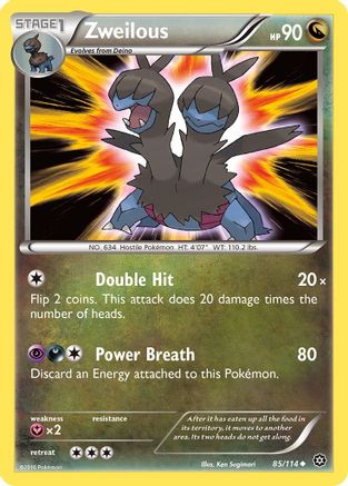 Zweilous 85/114 - Steam Siege - Premium Pokemon Single from Nintendo - Just $0.25! Shop now at Game Crave Tournament Store