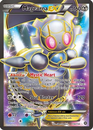 Magearna-EX 110/114 - Steam Siege Holofoil - Premium Pokemon Single from Nintendo - Just $2.24! Shop now at Game Crave Tournament Store