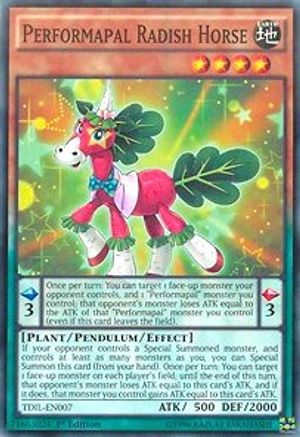 Performapal Radish Horse (TDIL-EN007) - The Dark Illusion 1st Edition - Premium Yugioh Single from Konami - Just $0.25! Shop now at Game Crave Tournament Store