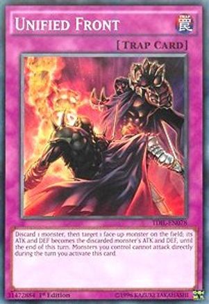 Unified Front (TDIL-EN078) - The Dark Illusion Unlimited - Premium Yugioh Single from Konami - Just $0.25! Shop now at Game Crave Tournament Store