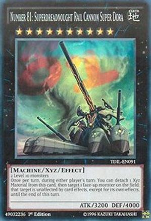 Number 81: Superdreadnought Rail Cannon Super Dora (TDIL-EN091) - The Dark Illusion Unlimited - Premium Yugioh Single from Konami - Just $0.45! Shop now at Game Crave Tournament Store