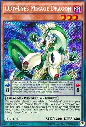 Odd-Eyes Mirage Dragon (DRL3-EN001) - Dragons of Legend: Unleashed 1st Edition - Premium Yugioh Single from Konami - Just $0.38! Shop now at Game Crave Tournament Store