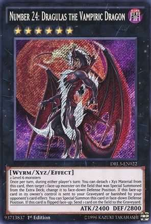 Number 24: Dragulas the Vampiric Dragon (DRL3-EN022) - Dragons of Legend: Unleashed 1st Edition - Premium Yugioh Single from Konami - Just $1.46! Shop now at Game Crave Tournament Store