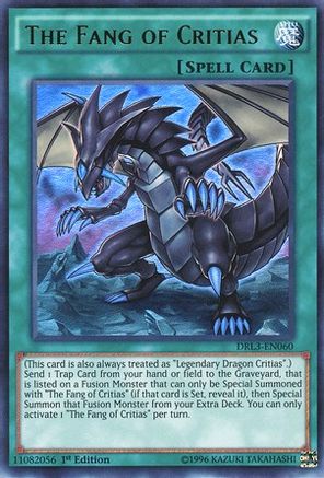 The Fang of Critias (DRL3-EN060) - Dragons of Legend: Unleashed 1st Edition - Premium Yugioh Single from Konami - Just $0.60! Shop now at Game Crave Tournament Store