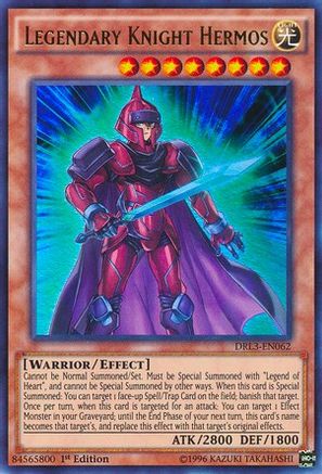 Legendary Knight Hermos (DRL3-EN062) - Dragons of Legend: Unleashed 1st Edition - Premium Yugioh Single from Konami - Just $0.25! Shop now at Game Crave Tournament Store