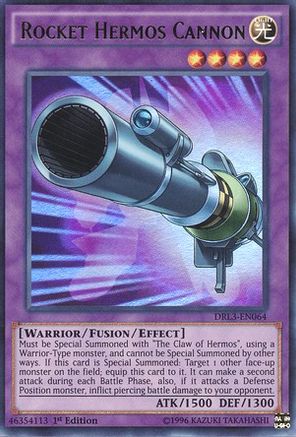 Rocket Hermos Cannon (DRL3-EN064) - Dragons of Legend: Unleashed 1st Edition - Premium Yugioh Single from Konami - Just $0.25! Shop now at Game Crave Tournament Store