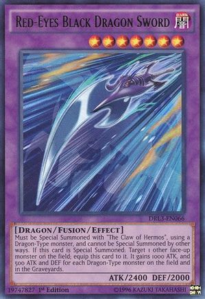 Red-Eyes Black Dragon Sword (DRL3-EN066) - Dragons of Legend: Unleashed 1st Edition - Premium Yugioh Single from Konami - Just $0.58! Shop now at Game Crave Tournament Store