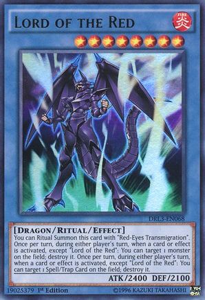 Lord of the Red (DRL3-EN068) - Dragons of Legend: Unleashed 1st Edition - Premium Yugioh Single from Konami - Just $0.49! Shop now at Game Crave Tournament Store