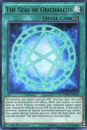 The Seal of Orichalcos (DRL3-EN070) - Dragons of Legend: Unleashed 1st Edition - Premium Yugioh Single from Konami - Just $0.82! Shop now at Game Crave Tournament Store