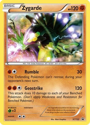 Zygarde XY152/211 - XY Black Star Promos Holofoil - Premium Pokemon Single from Nintendo - Just $1.06! Shop now at Game Crave Tournament Store