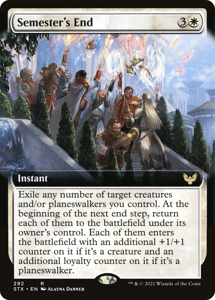 Semester's End (STX-292) - Strixhaven: School of Mages: (Extended Art) - Premium MTG Single from Wizards of the Coast - Just $0.65! Shop now at Game Crave Tournament Store