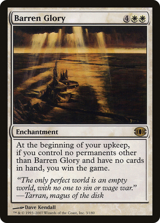 Barren Glory (FUT-003) - Future Sight Foil - Premium MTG Single from Wizards of the Coast - Just $3.87! Shop now at Game Crave Tournament Store