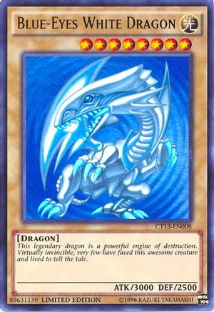 Blue-Eyes White Dragon (CT13-EN008) - 2016 Mega-Tins Limited - Premium Yugioh Single from Konami - Just $9.57! Shop now at Game Crave Tournament Store